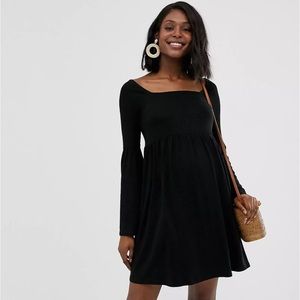 NWT ASOS Maternity square neck bell sleeves dress 8
